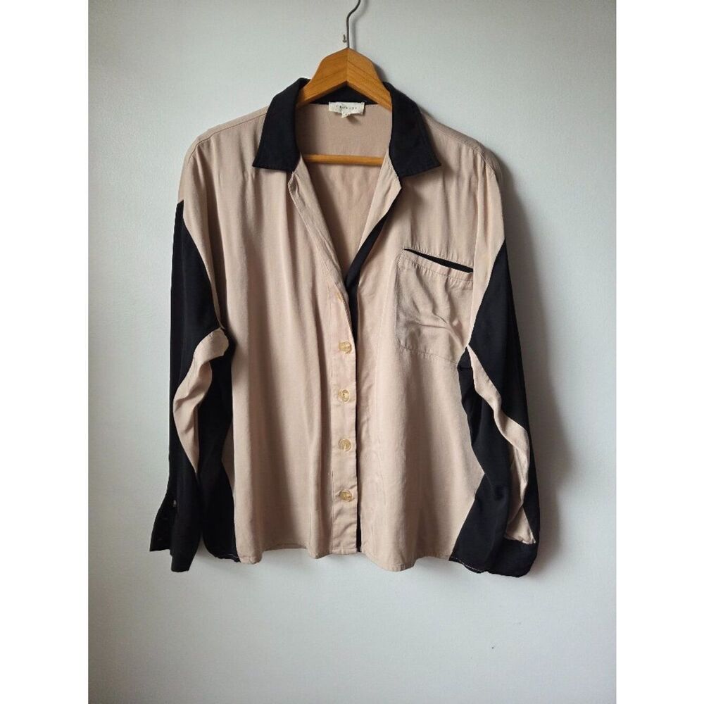 EUC PROMESA RAYON TENCEL BLEND SOFT OVERSIZED SHIRT LONGSLEEVES SIZE S